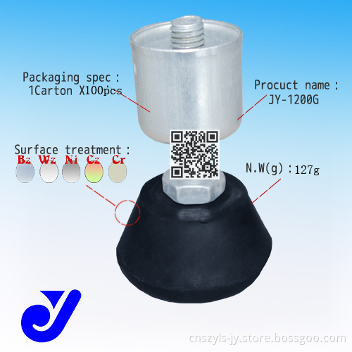Shockproof Metal Foot Pad for Lean Pipe Combinations (JY-1200G)